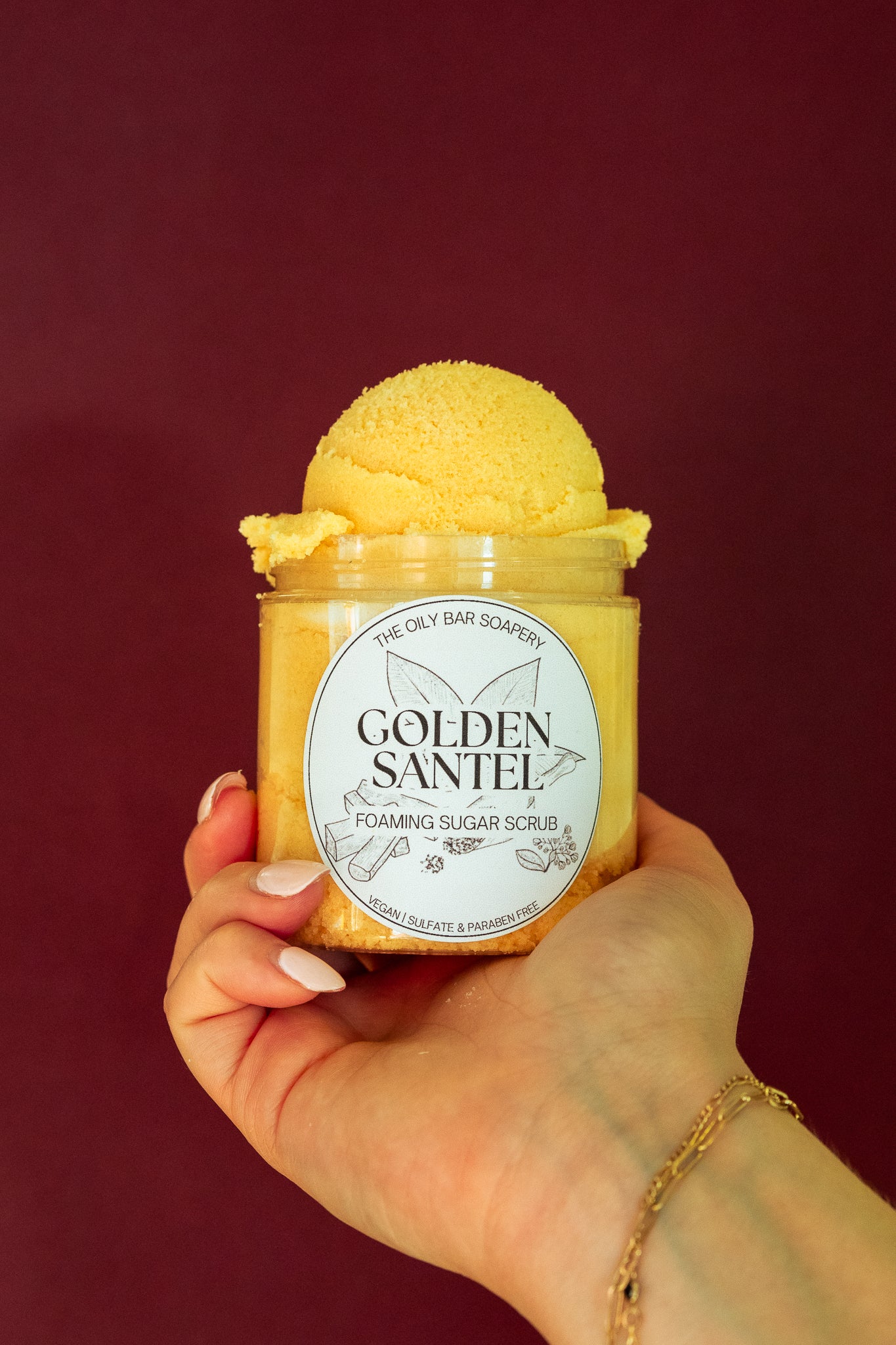 Golden Santel Foaming Sugar Scrub