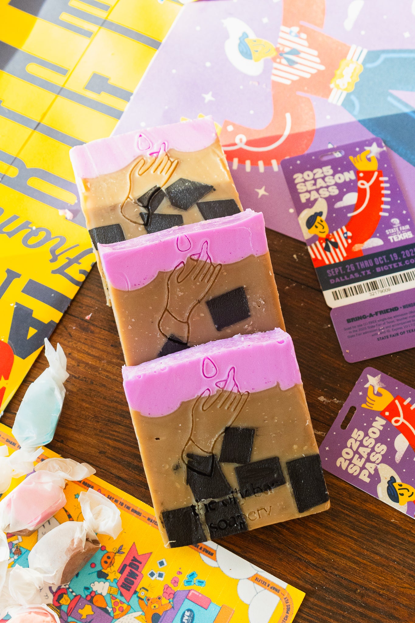 Tapioca Iced Coffee with Ube Foam Soap