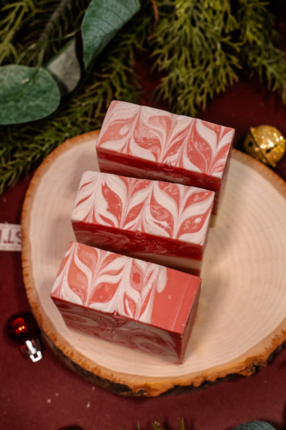 Twisted White Peppermint Bar Soap