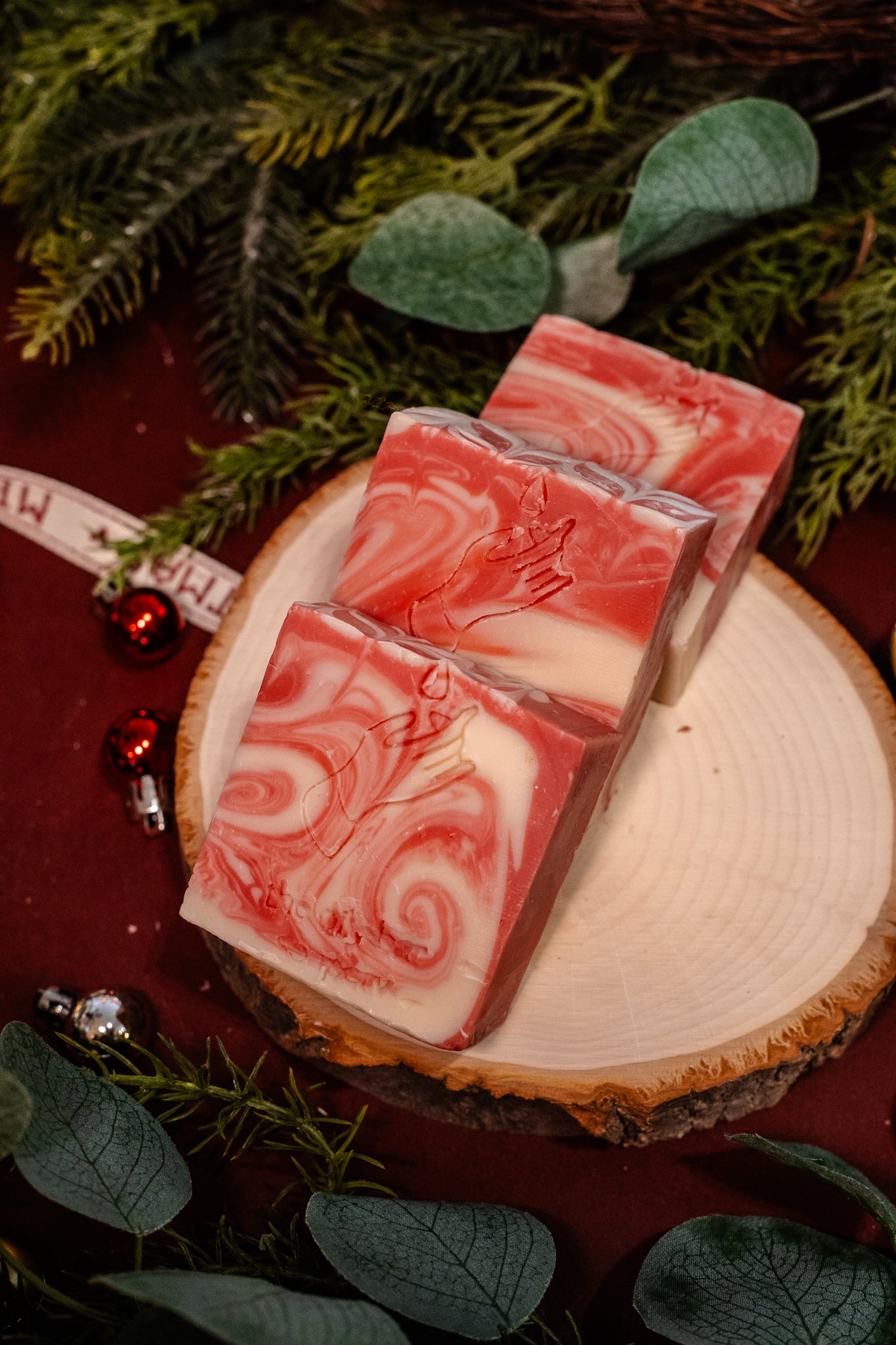 Twisted White Peppermint Bar Soap