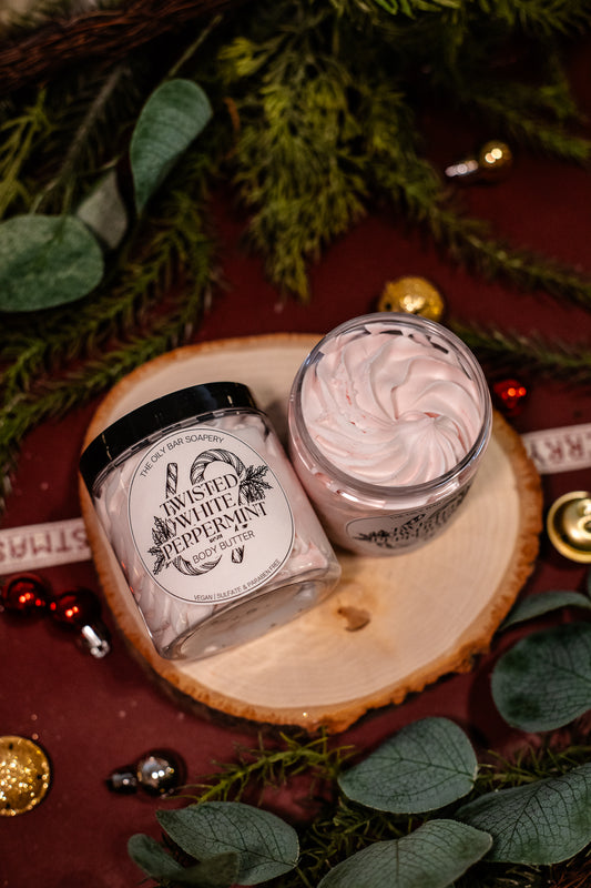 Twisted White Peppermint Body Butter