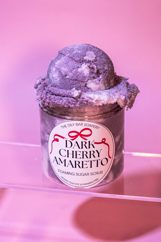 Dark Cherry Amaretto Foaming Sugar Scrub