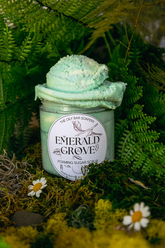 Emerald Grove Foaming Sugar Scrub 🌿