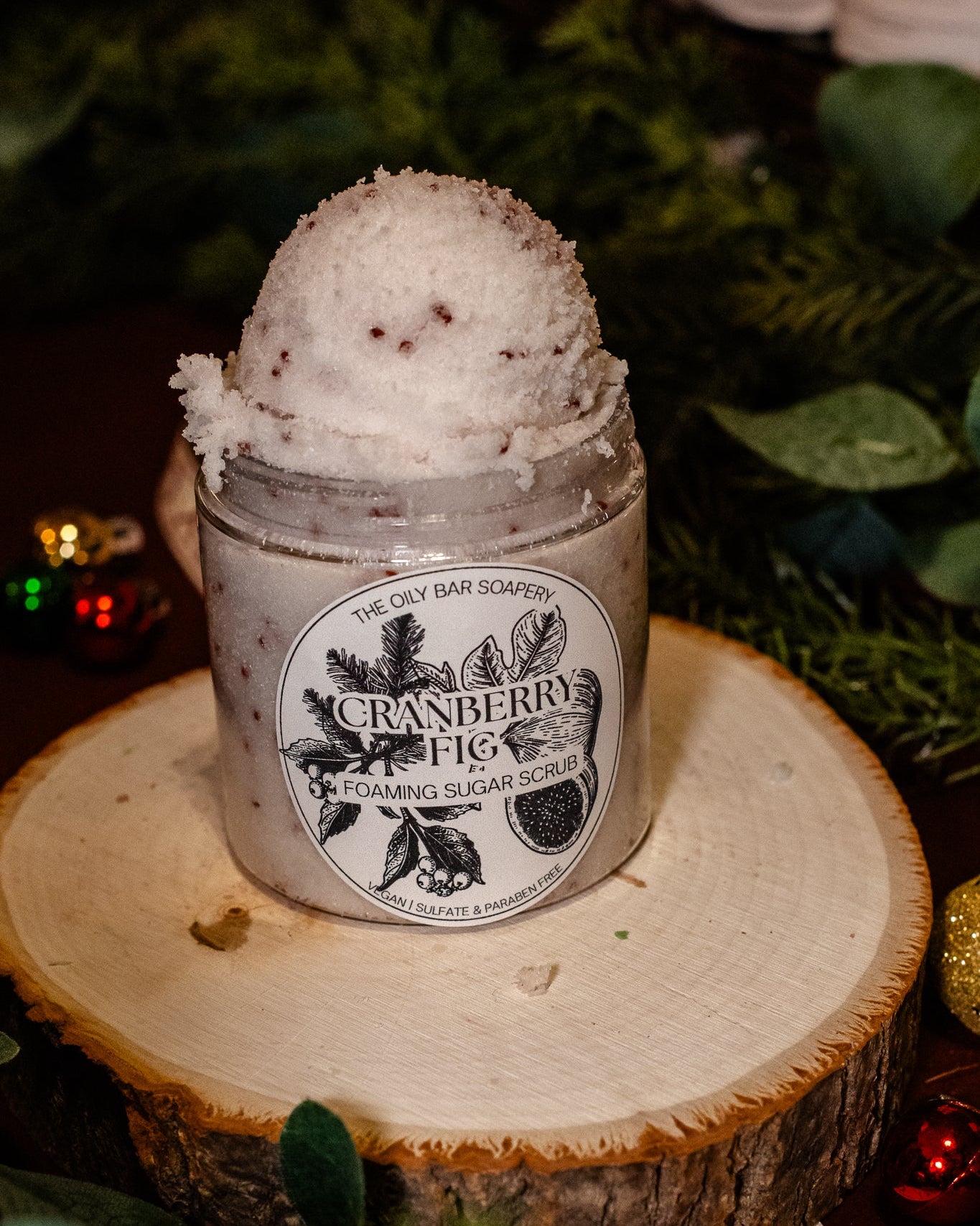 Cranberry Fig Foaming Sugar Scrub