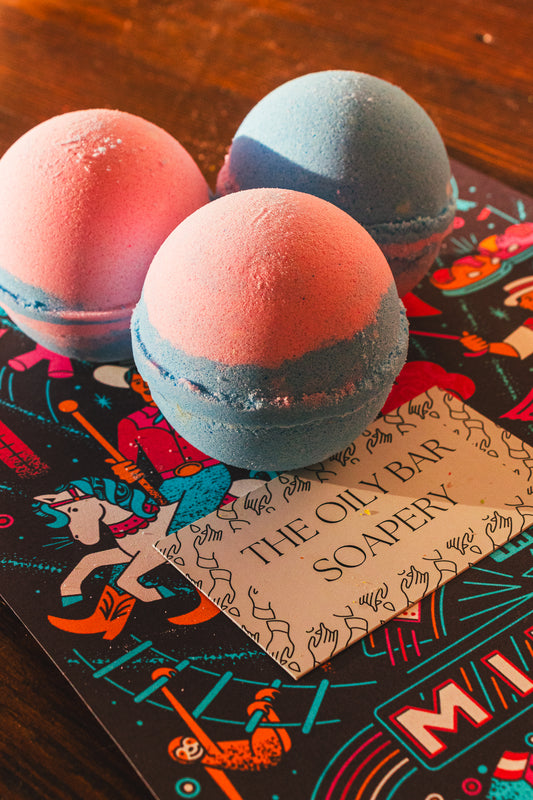 Cotton Candy Bath Bombs