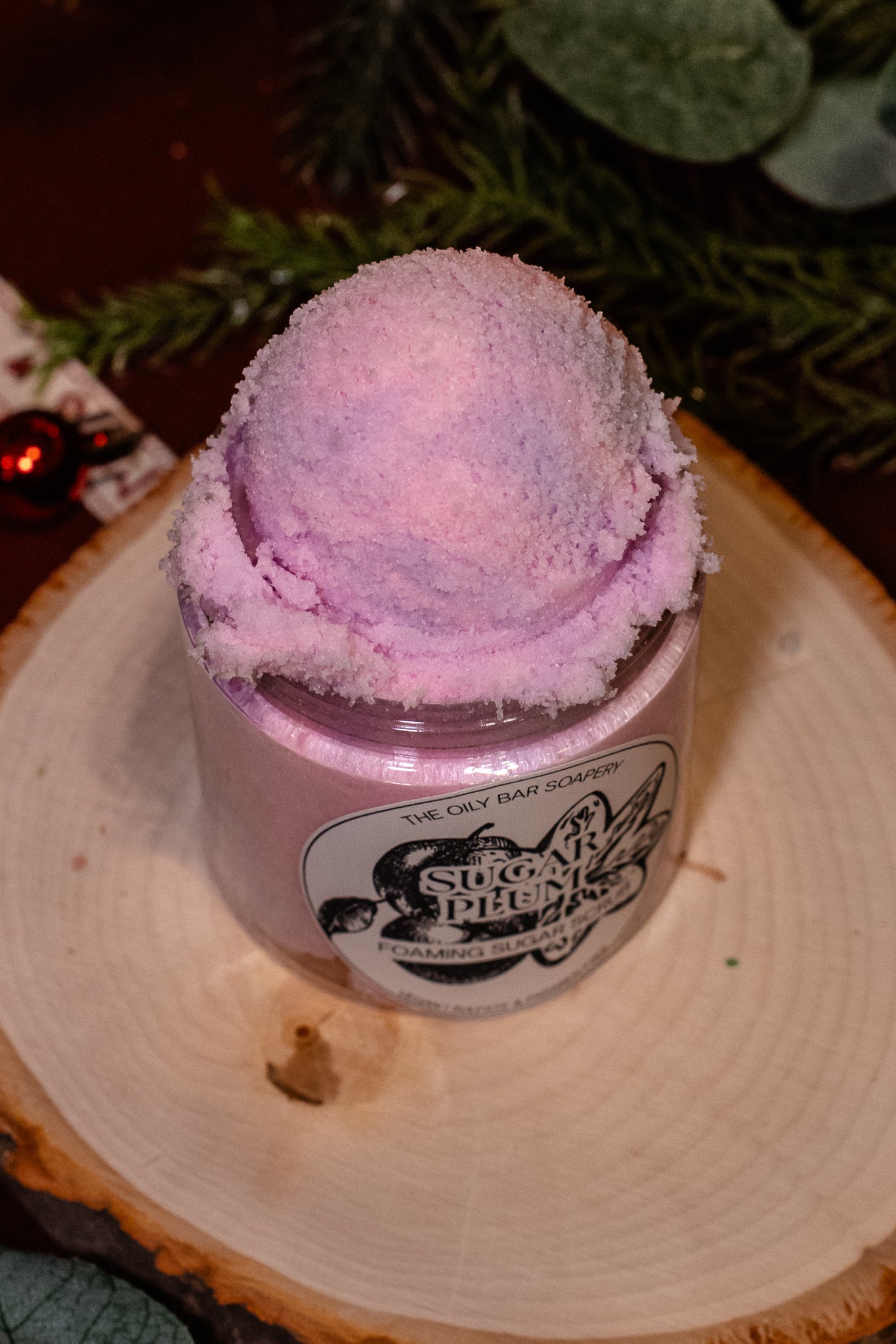Sugar Plum Foaming Sugar Scrub