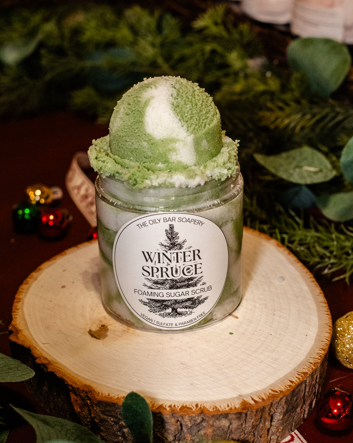 Winter Spruce Foaming Sugar Scrub